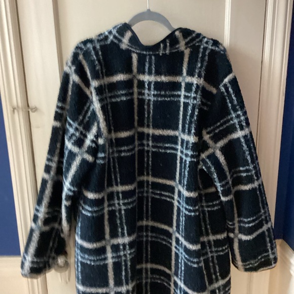 Women’s Sweater Coat- Size 2X- Black/beige-NWT-snap buttons - Picture 5 of 8